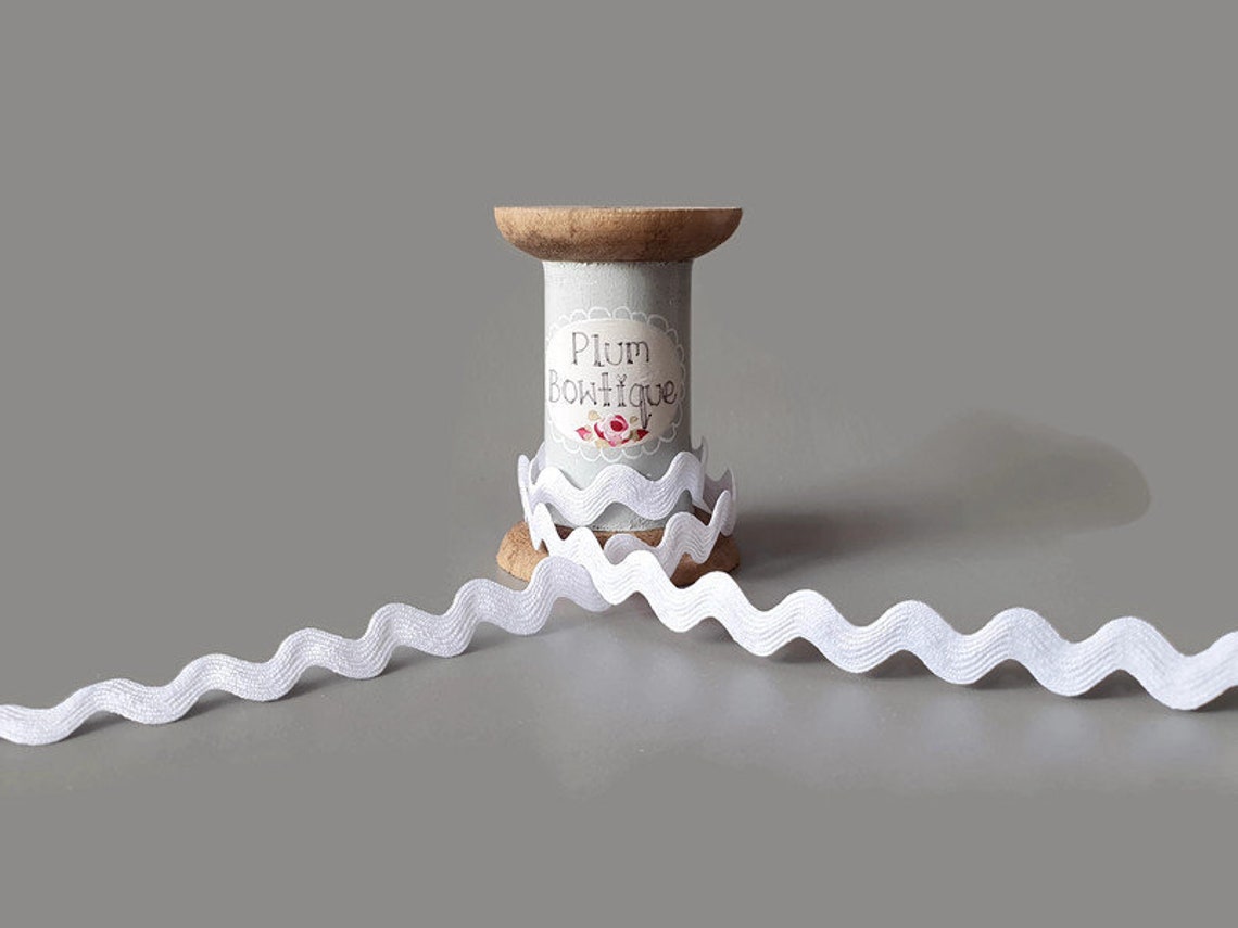 White Ric Rac Trim 13mm wide Sold Per Metre Etsy