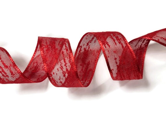 Textured Ribbon String Red Ribbon Texture