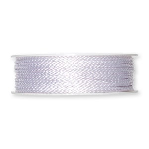 Cordino bianco ritorto in seta da 5 m, spessore 2 mm (1/16 in) *Venduto a 5 m*