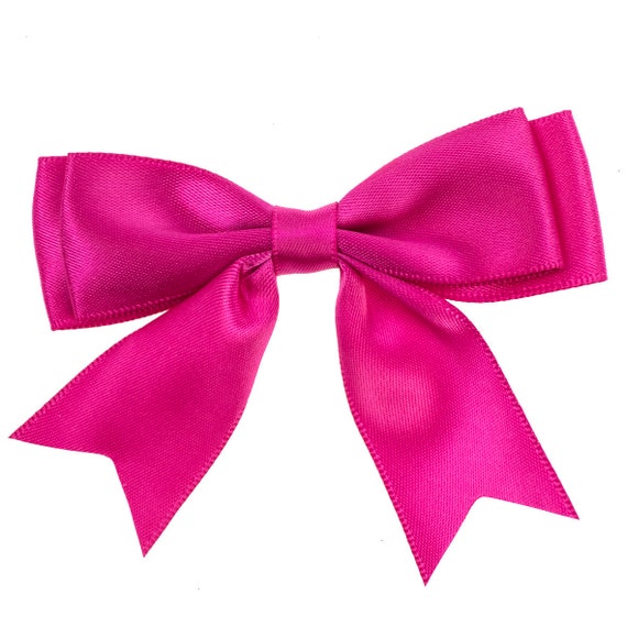 TitasHidingPlace Pink Hair Bow for Women, Large Pink Bow, Pink Bow for Girls, Big Bows, Pink Bow, Fabric Bows, Satin Pink Bows, Pink Barrette Bow, Hair Bows