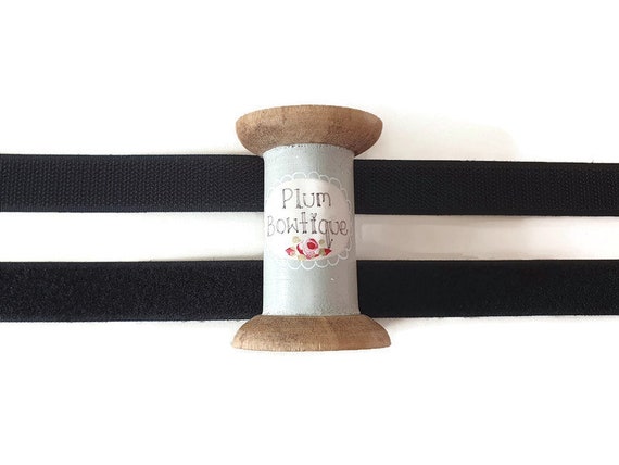 Sew-on Hook & Loop (Set) Black 3/4in - PER QUARTER METRE Sew-on Hook & Loop (Set) Black 3/4in - PER QUARTER METRE