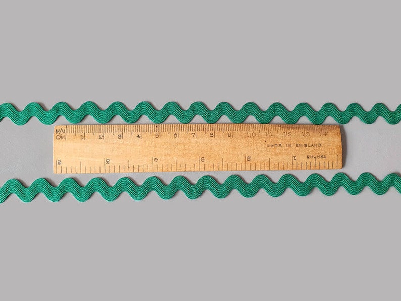 Emerald Green Ric Rac Trim 12mm 1/2in Wide sold per Metre Etsy UK