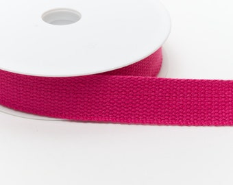 50cm Fuchsia PinkEs Korbwebband, 30mm breit *Verkauft pro HALBEN Meter*