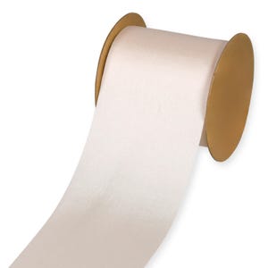 Light Rose Blush Luxury "Vegan Silk" Ribbon, 70mm (2 3/4in) wide *Sold per 1 metre/39 inch*