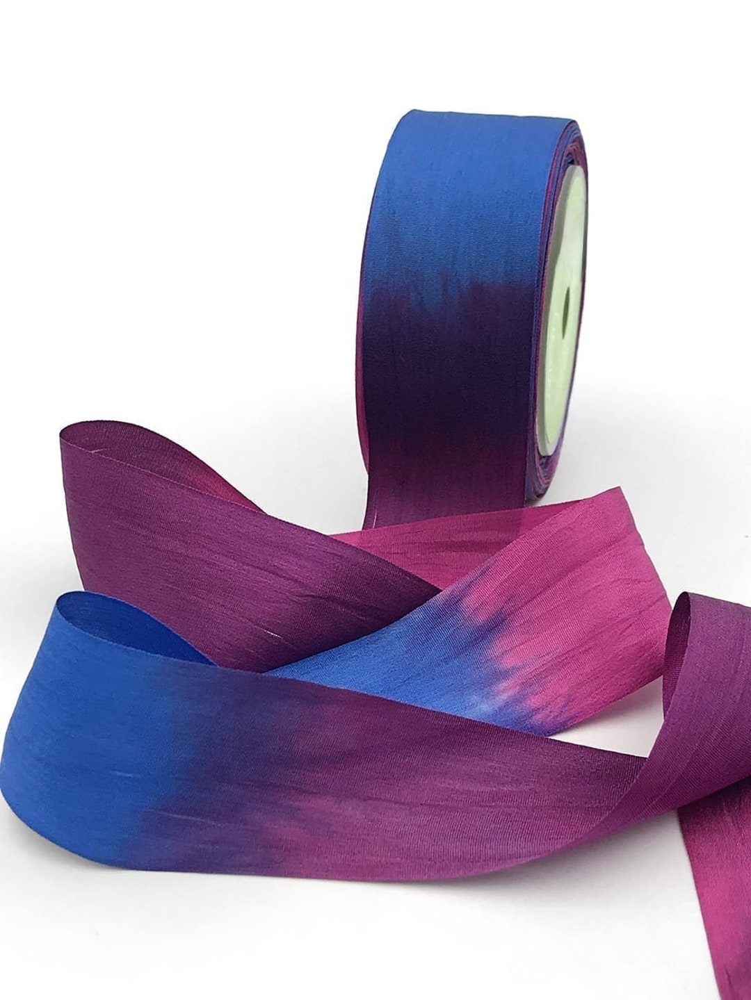 Silk Ribbon Pink Yarns May Arts 100% Pure Silk Ribbon - 32mm Wide, 1 ...