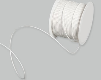 Alambre de encuadernación con bridas recubierto de papel blanco de 5 m, 2 mm (1/16 pulg.) de grosor *Se vende por 5 m*