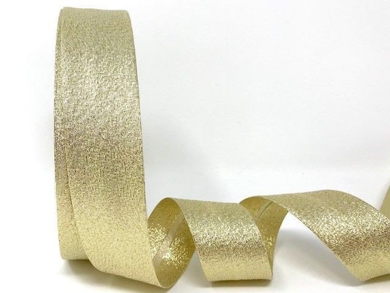 Schrägband Mittelfalz Aus Polycotton – 18 Mm Oder 30 Mm, 5 Meter, Farbe Silber