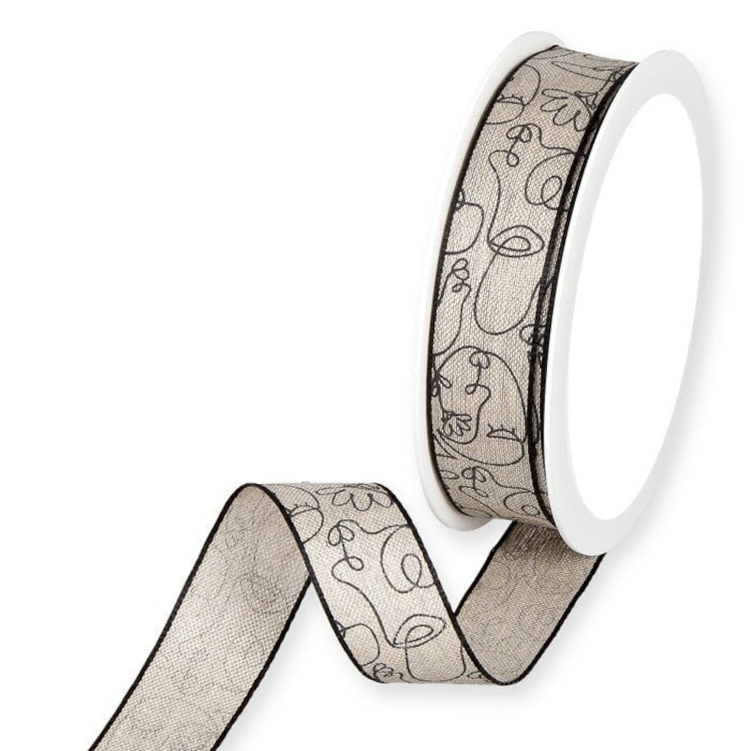 Wire Ribbon Form Black