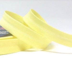 Soft Yellow Polycotton Bias Binding, 18mm (11/16in) wide *Sold Per Metre*