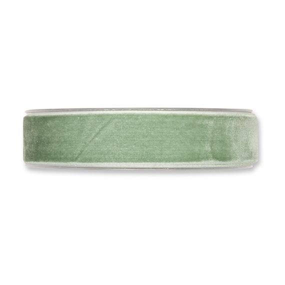 Sage Green Velvet Ribbon 25mm 1in Wide sold per Metre - Etsy UK