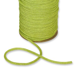 Tubo di carta a maglia verde primavera, largo 4 mm (5/32 pollici) * venduto al metro *