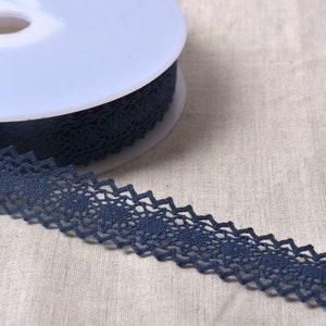 Pizzo francese "Bridget" a doppio bordo, larghezza 23 mm (7/8 pollici) *Per 1 metro/39 pollici*