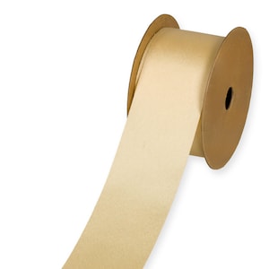 Honey Gold Luxury "Vegan Silk" Ribbon, 40mm (1 9/16in) wide *Sold per 1 metre/39 inch*