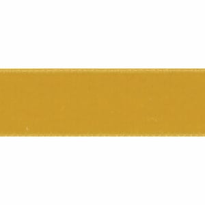 Honey &quot;Gold&quot; Swiss Velvet Ribbon, 16mm (5/8in) wide *Sold Per Metre*