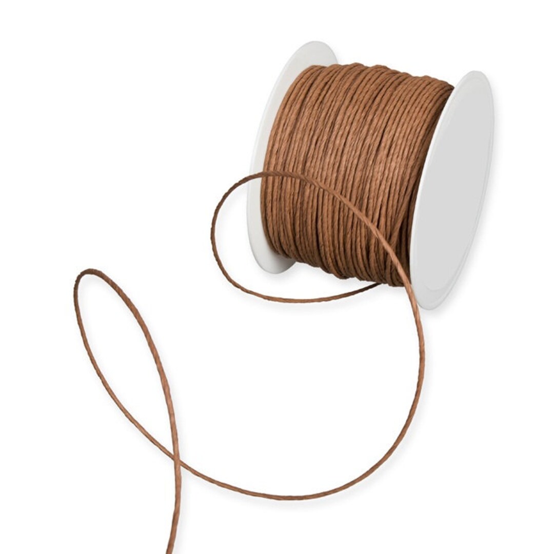 5mtr Brown Paper Covered Twisttie Binding Wire, 2mm 1/16in Thick sold