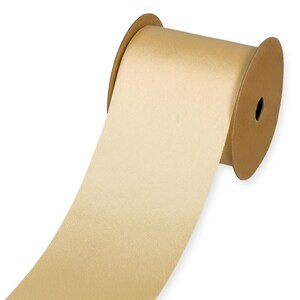 Honey Gold Luxury "Vegan Silk" Ribbon, 70mm (2 3/4in) wide *Sold per 1 metre/39 inch*