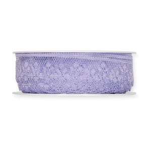 Dentelle délicate lilas avec bord festonné, 20 mm (3/4 po.) de large *Pour 1 mètre/39 po.*
