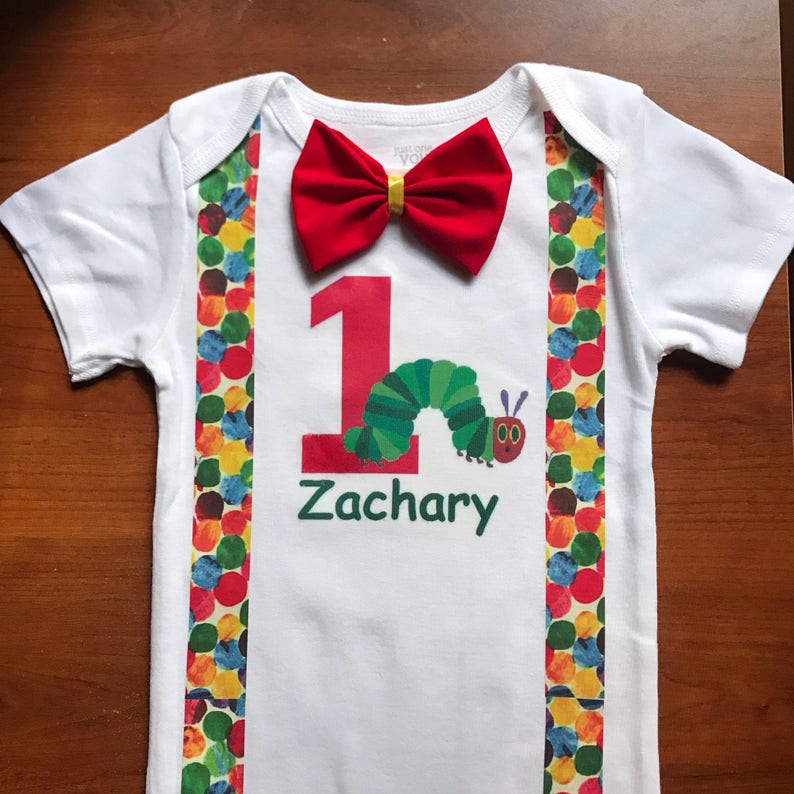 Very hungry caterpillar birthday bodysuit or shirt