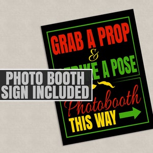 35 Reggae Props Printables, Reggae Photo Booth Props, Rasta Theme Party Decor, Party Props ...