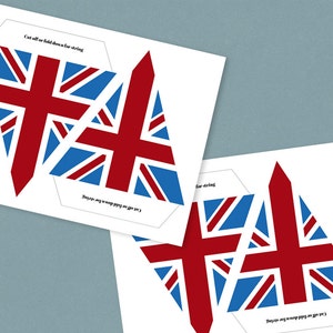 Printable British Bunting, British Banner Alphabet Theme Party Decor ...