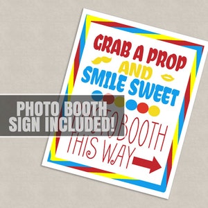 35 Candyland Photo Booth Printable Props, Sweet Shoppe Props, Sweet ...
