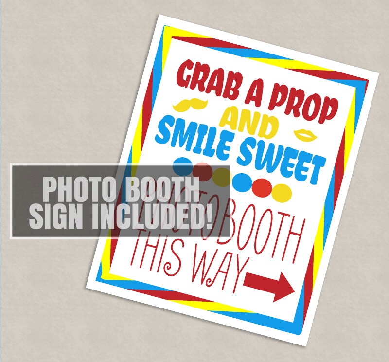 35 Candyland Photo Booth Printable Props Sweet Shoppe Props - Etsy UK
