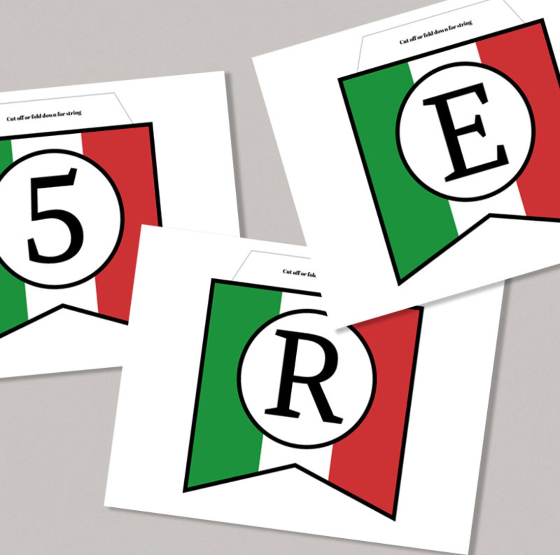 Italian Flag Bunting Printable Any Phrase DIY Italy Party - Etsy UK