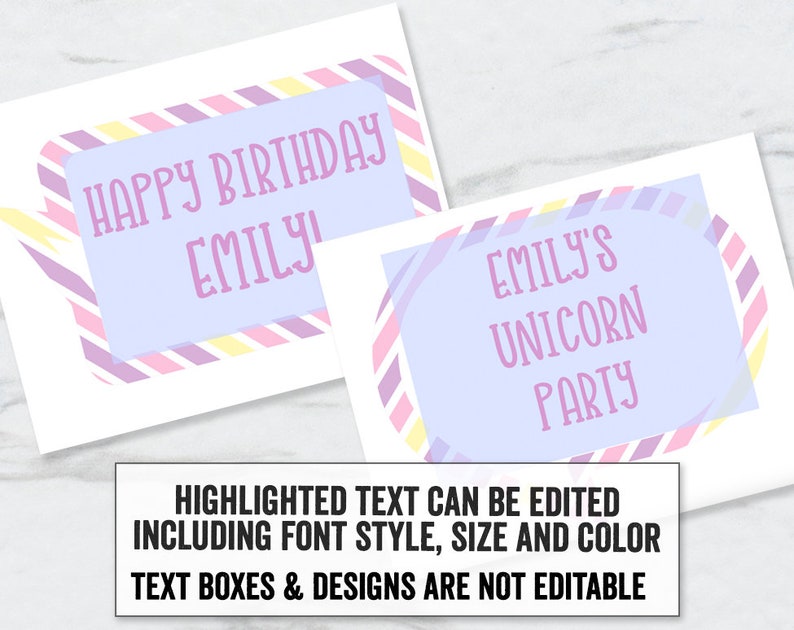 Editable Unicorn photo booth props UC1 Printable Unicorn Photobooth props unicorn party printables Printable Unicorn party selfie props