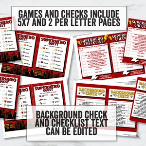 Superhero Party Printables, Editable Superhero Party Registration Kit ...