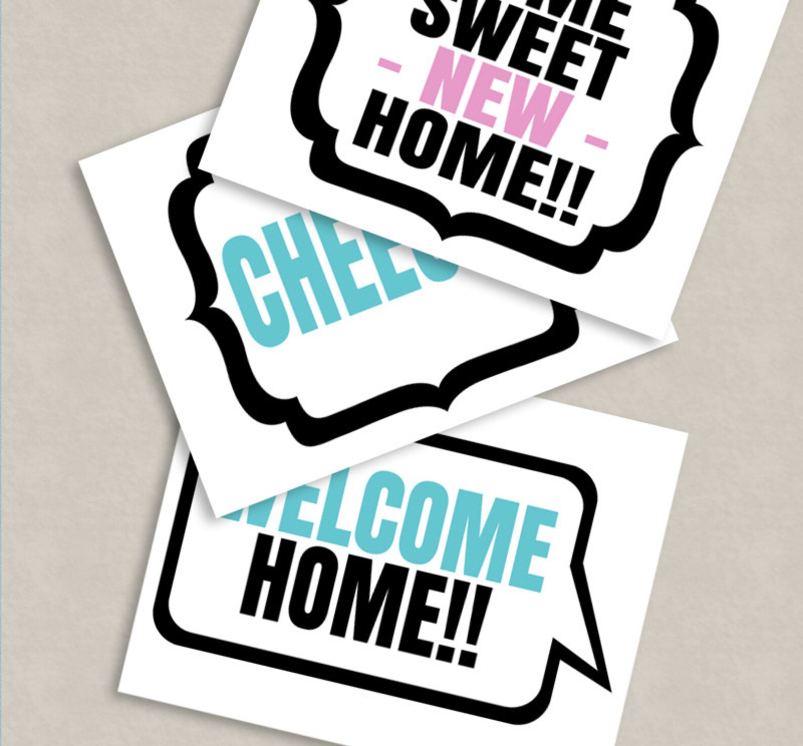 35 Housewarming Photo booth props Props for house warming Etsy