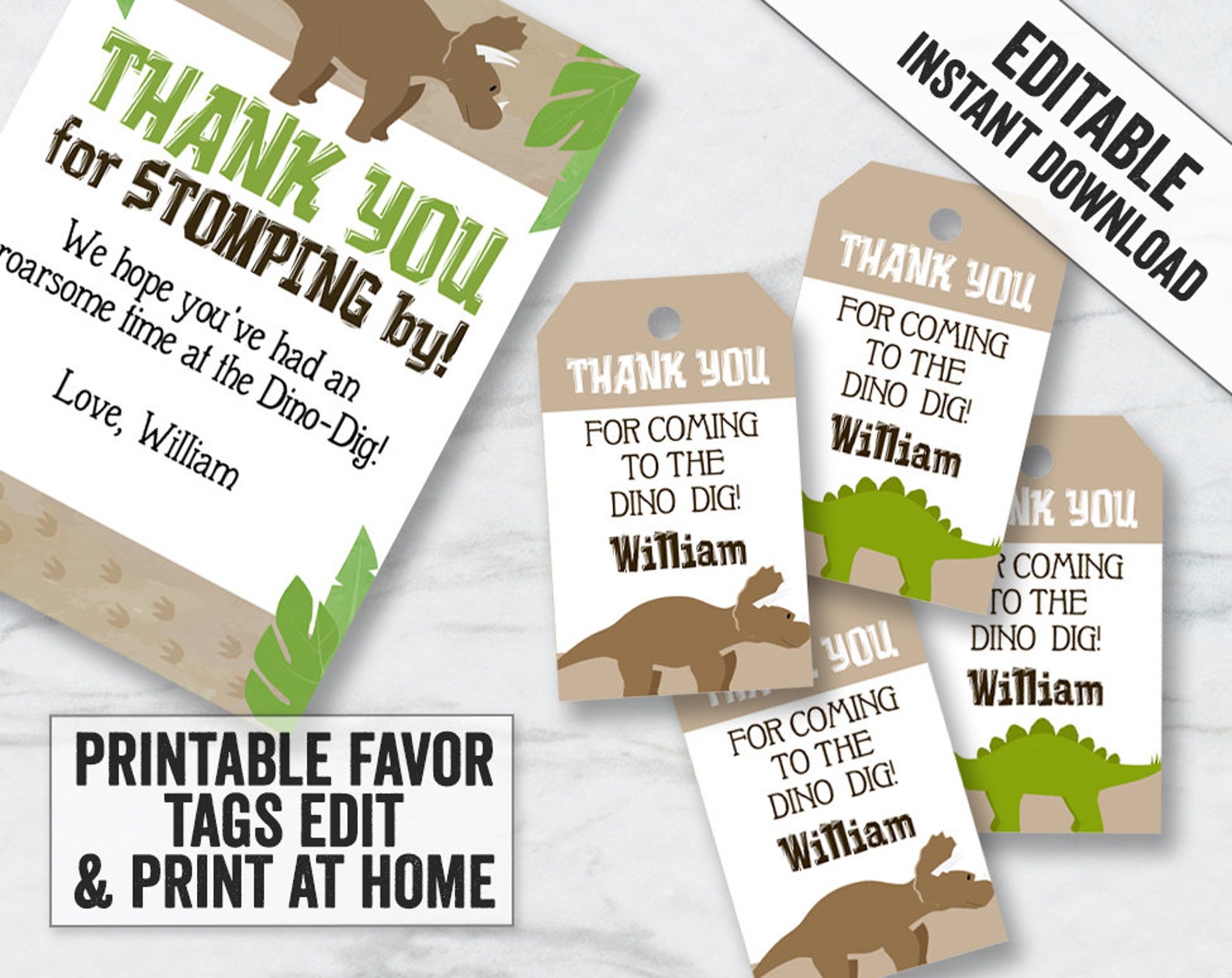 Printable Dinosaur Party Decorations Dino Diy Party Decor - Etsy