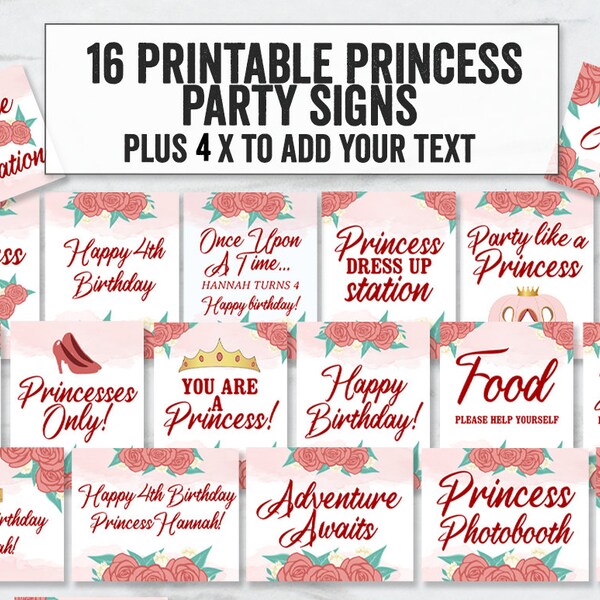 Pink Princess Party Decorations - Etsy