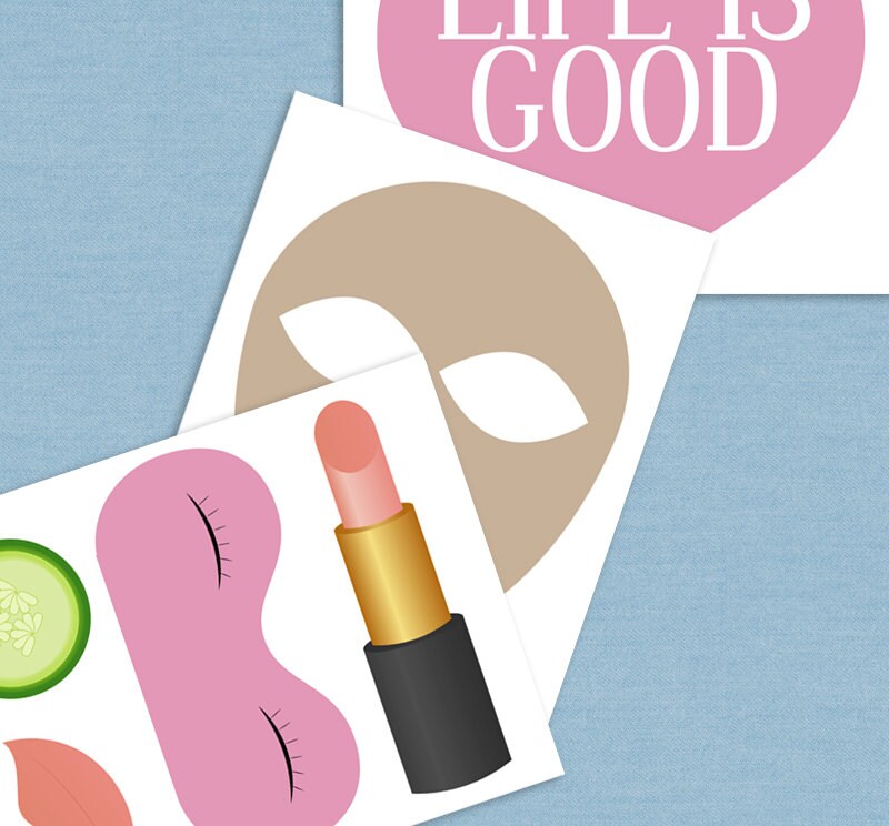 30 Spa Day Printable Props Girls Night in Photo Booth Props | Etsy UK