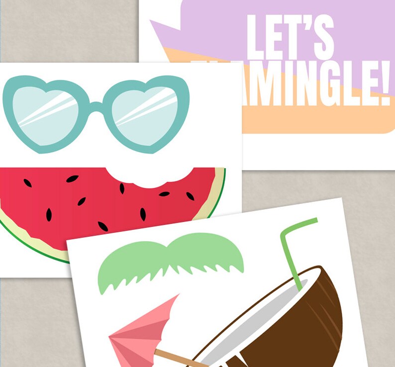 35 Tropical Party Photo Booth Props Pineapple Party Props - Etsy UK
