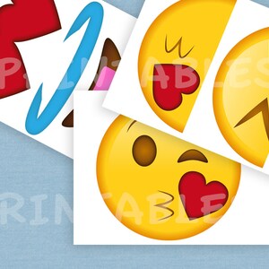 30 Emoji Printable Props, Printable Emoji Party Prop Printables, Emoji ...