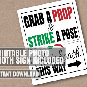 40 Christmas Party Photo Booth Props, Fun Christmas Printable Props ...