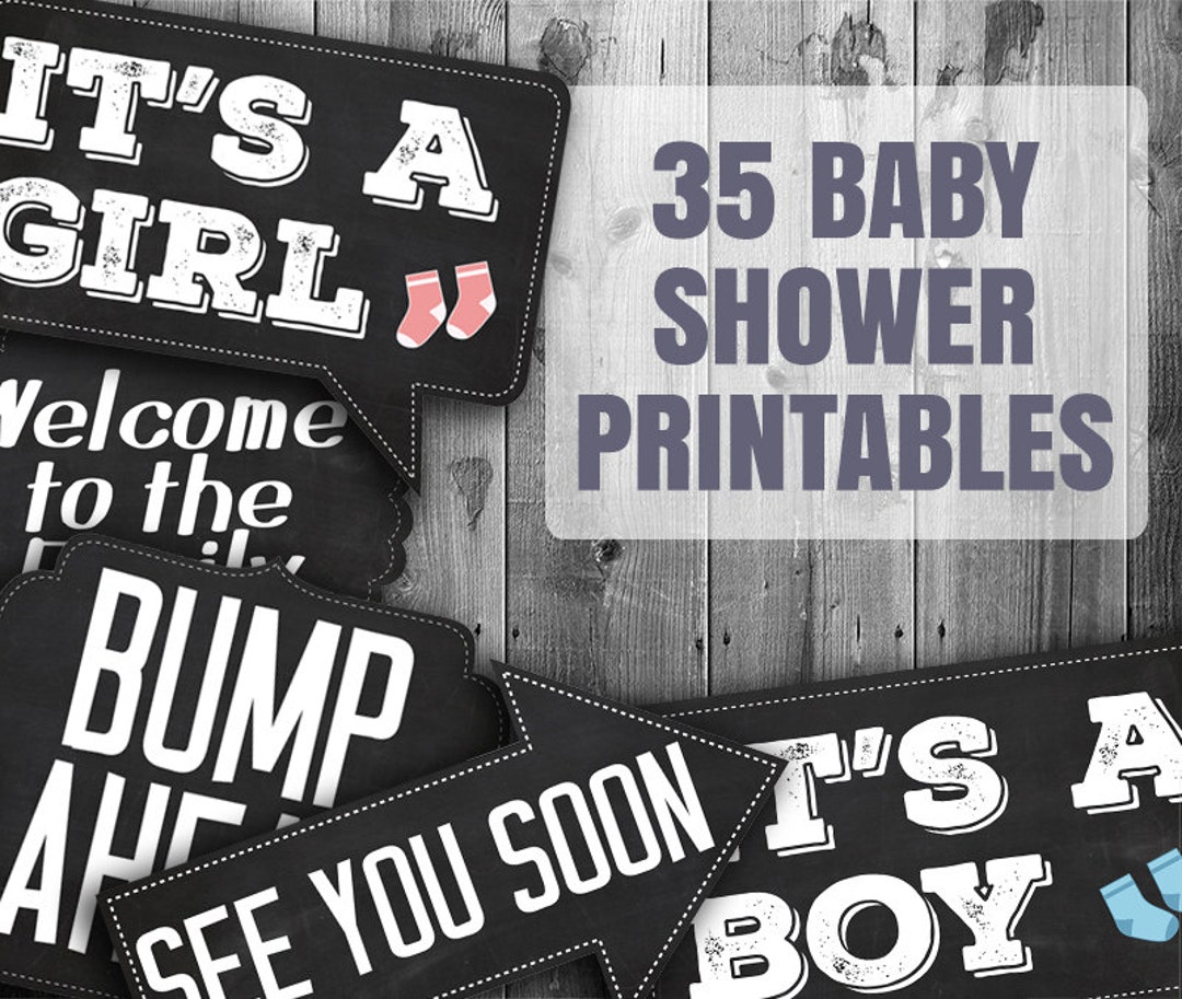 35 Printable Baby Shower Photo Party, Photo Booth, Baby Showers Props, Speech Bubbles ...