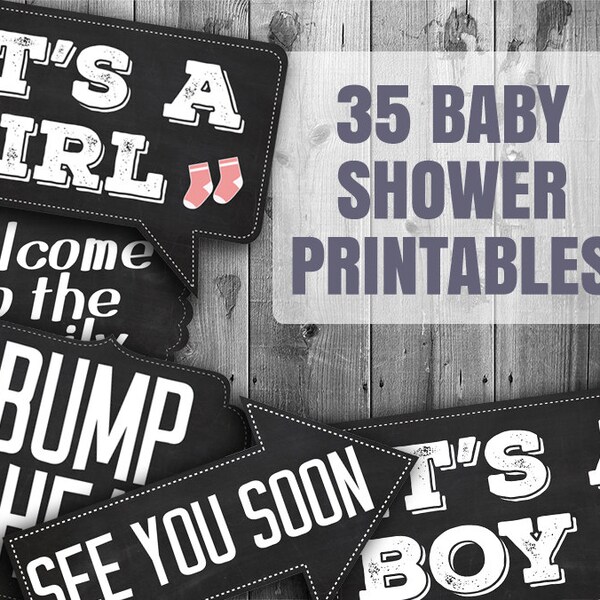 Baby Shower Props Etsy