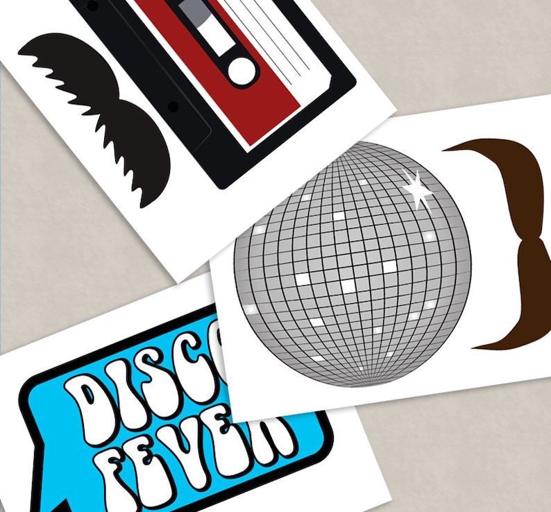 35 Seventies Printable Party Photo Booth Props 70s Photo - Etsy UK