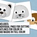 10 Snowy Animal Mask Printables, Kid's Arctic Masks, Printable Masks ...