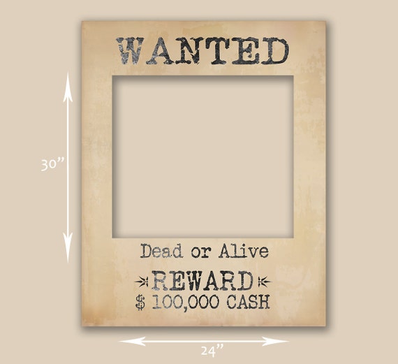 Wanted dead or alive Photo Prop