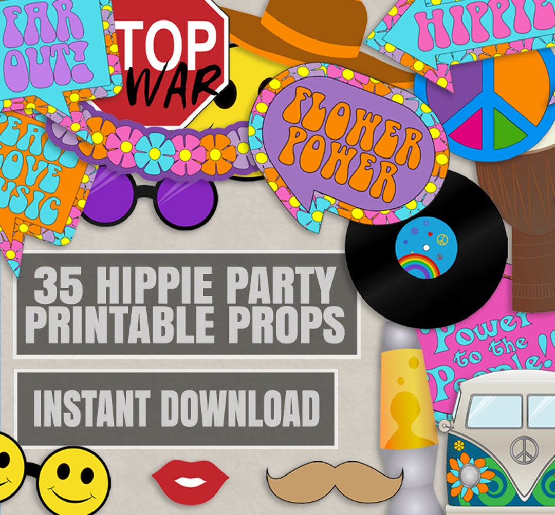 35 Hippie Themed Party Photo Booth Props, Hippy Party Props, Love Peace Hippie Party Decor, Photobooth Hippie Diy Party, Instant Download - Etsy 35-hippie-themed-party-photo-booth-props-hippy-party-props-love-peace-hippie-party-decor-photobooth-hippie-diy-party-instant-download-etsy