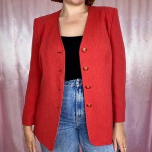 Ladies red top blazer uk