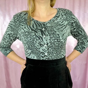 Leopard Print Cardigan Etsy UK
