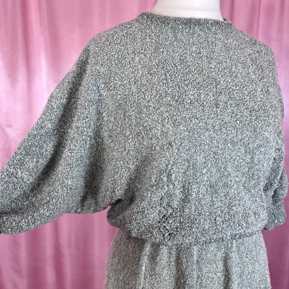 Vintage 1980s pale Green knit batwing jumper and … - image 3