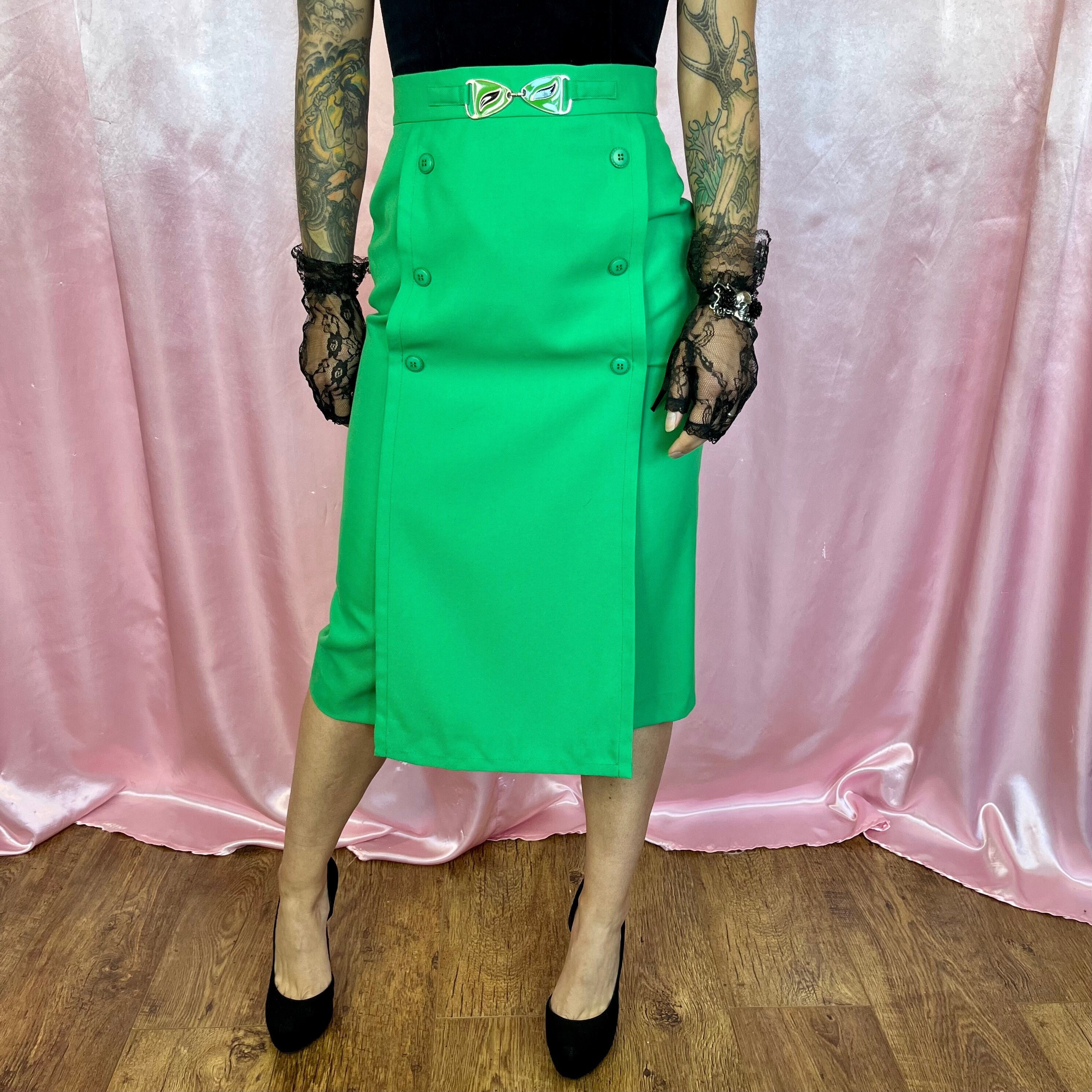 Green Pencil Skirt Etsy UK