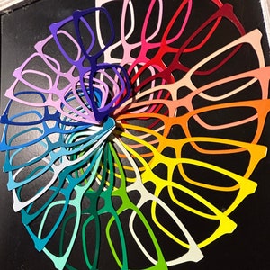 SOLID COLOR Magnetic eyeglass toppers - 38 color options