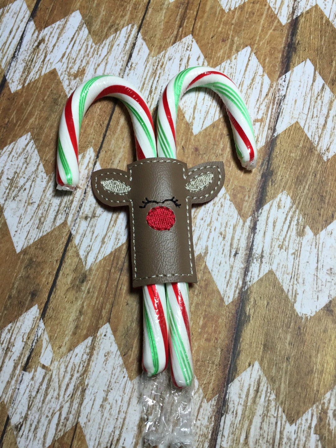 Reindeer Candy Cane Holder Candy Canes Not Included Etsy