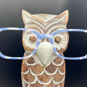 Blue striped waves Magnetic eyeglass topper