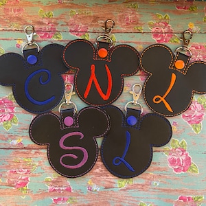 Large Mickey Inspired keychains/bag tag - pick your colors